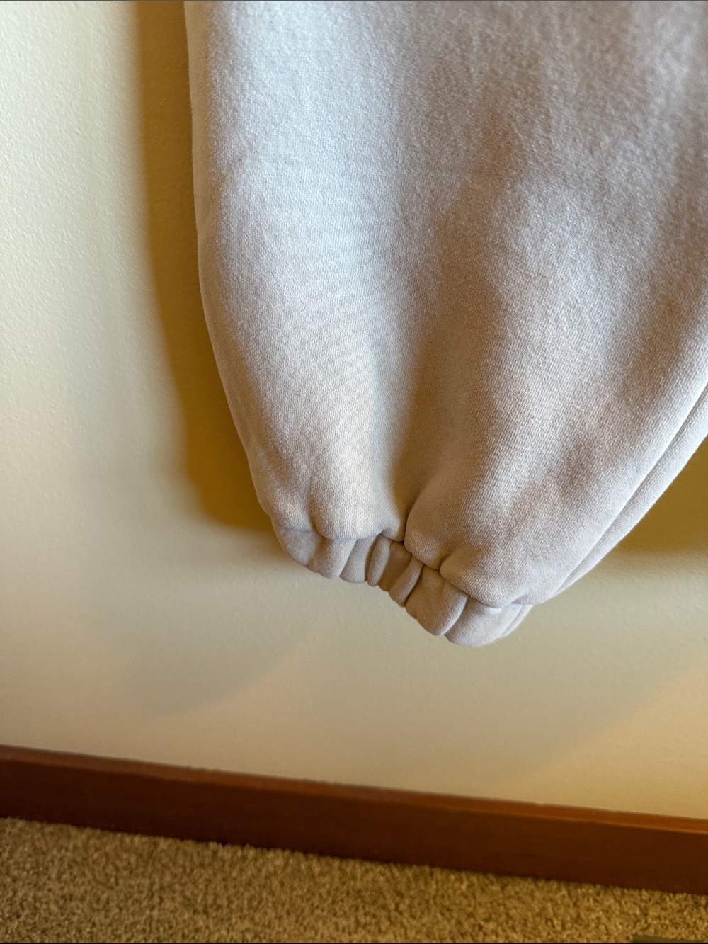 Cozy Cream Fleece Jogger Pants for Women - Picture 4 of 4